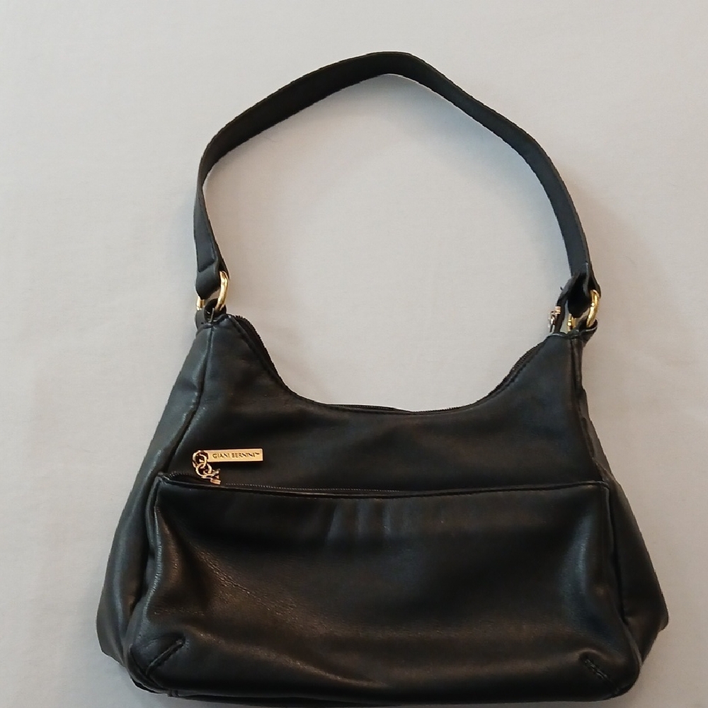 Giani Bernini Black Leather Shoulder Bag